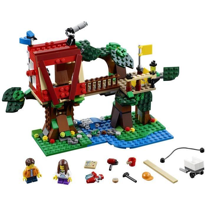 LEGO Jeu De Construction - Les aventures dans la cabane dans l'arbre