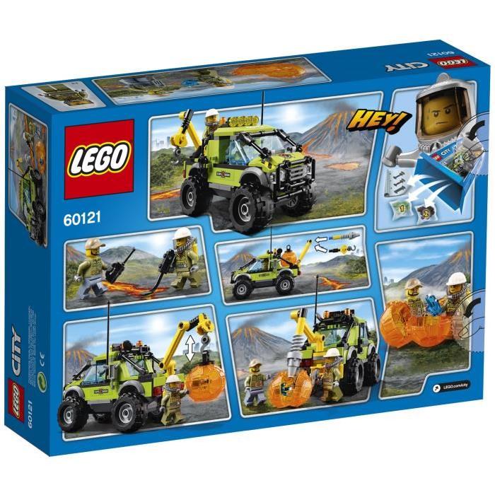 LEGO City 60121 Le Camion d'Exploration du Volcan