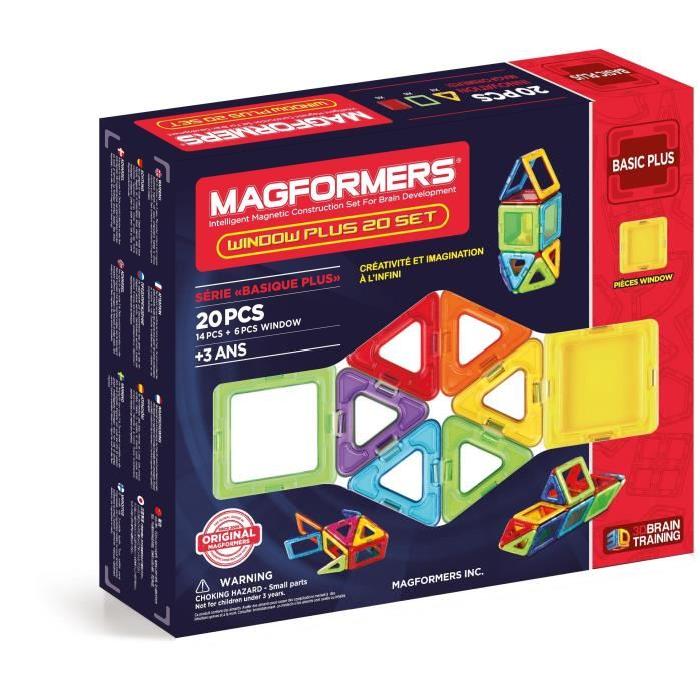 MAGFORMERS WINDOW PLUS 20 Jeux de construction 20 pieces