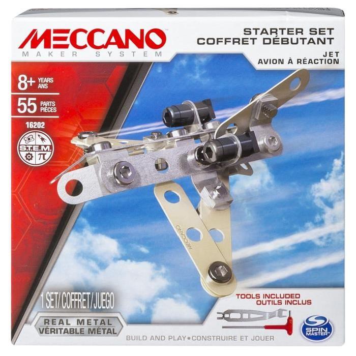 MECCANO Coffret Débutant Meccano Jet Avion a Réaction