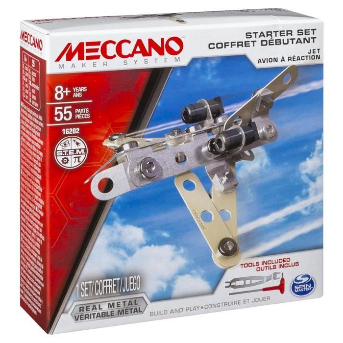 MECCANO Coffret Débutant Meccano Jet Avion a Réaction