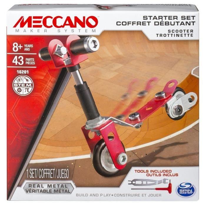 MECCANO Coffret Débutant Meccano Scooter Trottinette