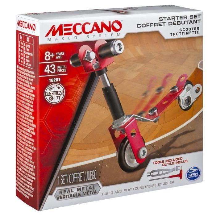 MECCANO Coffret Débutant Meccano Scooter Trottinette