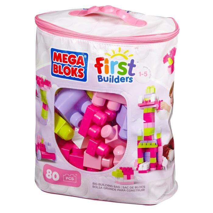 MEGABLOKS First Builders - Sac rose 80 briques