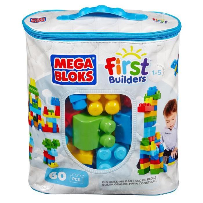 MEGABLOKS First Builders - Sac Medium Classique - 60 pieces