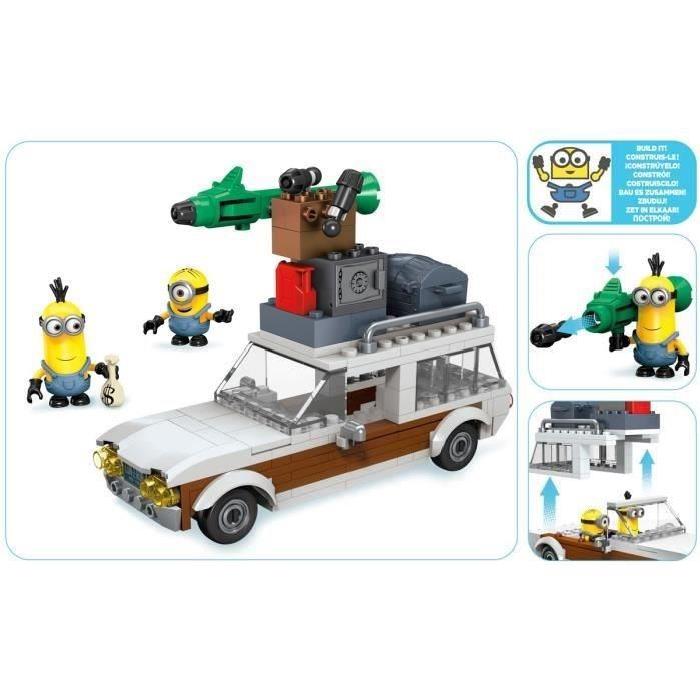 LES MINIONS Mega Bloks - Fuite en Break