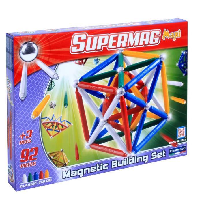 SUPERMAG Construction Magnétique Maxi Classic, 92 pieces