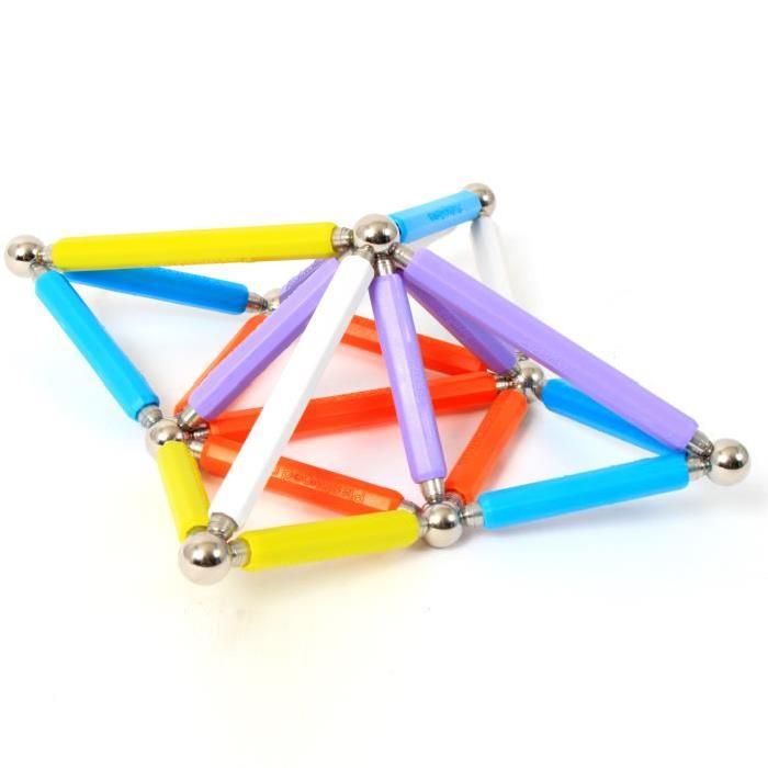 SUPERMAG Jeu de Construction Magnétique Maxi Fluo, 44 pieces