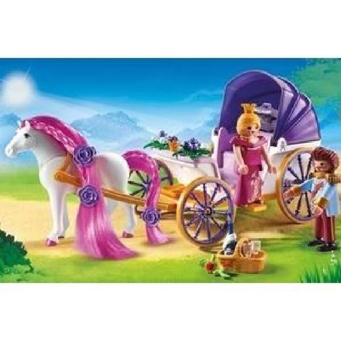 PLAYMOBIL 6856 Caleche Royale avec Cheval a Coiffer