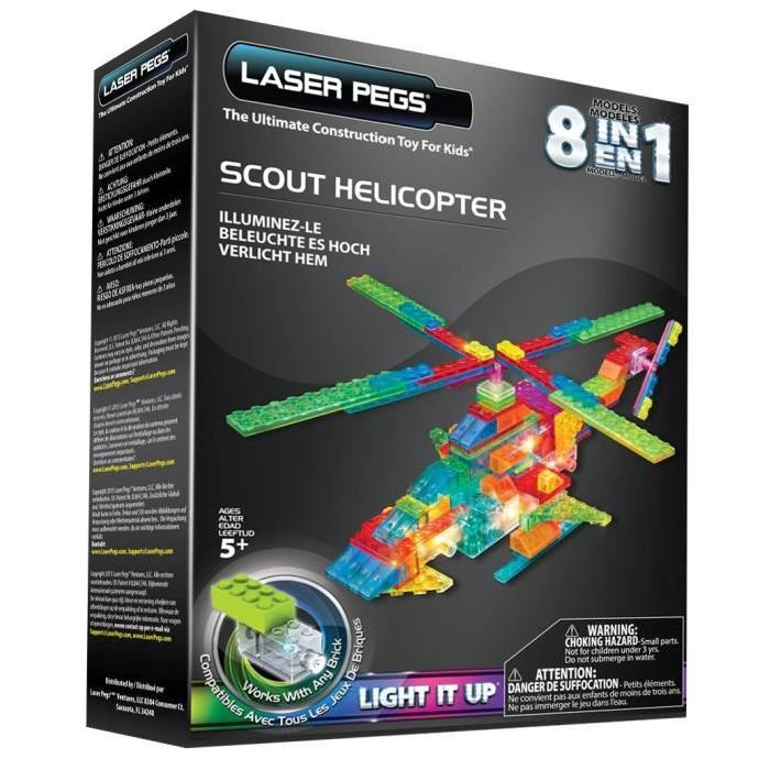 TEMPLAR 8 in 1 Scout Helicopter LASER PEGS