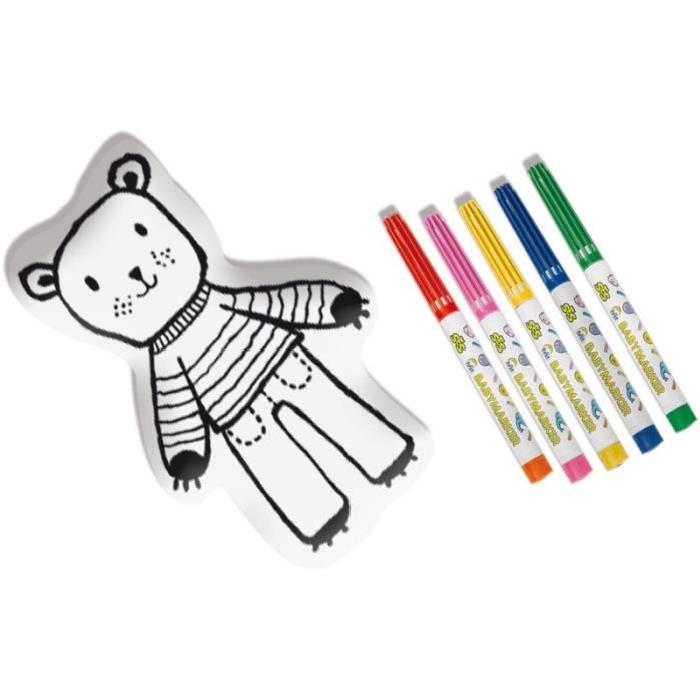 SES CREATIVE MY FIRST Ours en tissu a colorier