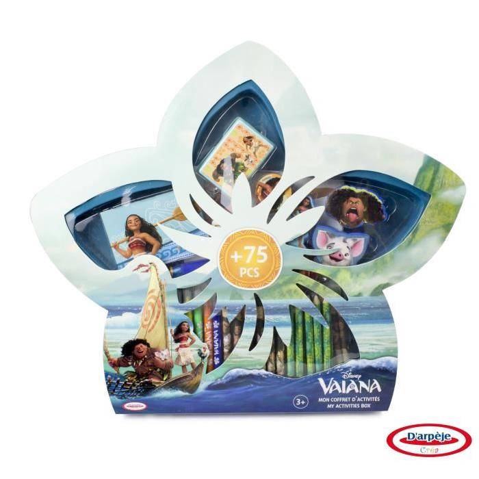 VAIANA - Coffret d'activités - Coloriage - Autocollants