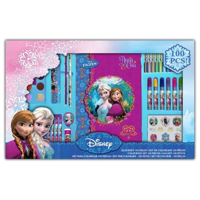 LA REINE DES NEIGES Set De Coloriage 100 Pieces Avec Carnet