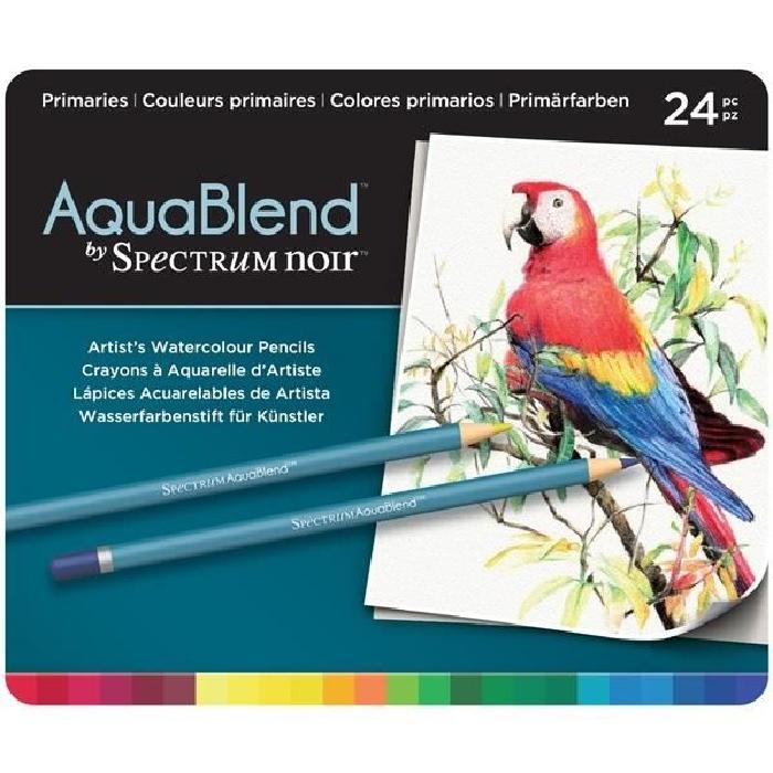 SPECTRUM NOIR Lot de 24 crayons Aquablend Essentials