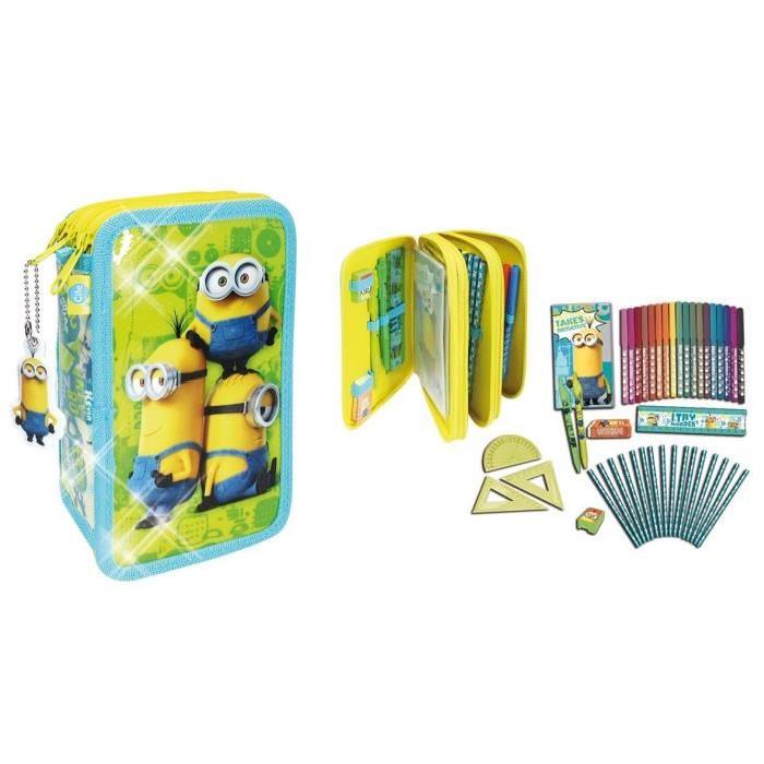 LES MINIONS Trousse 3 Compartiments