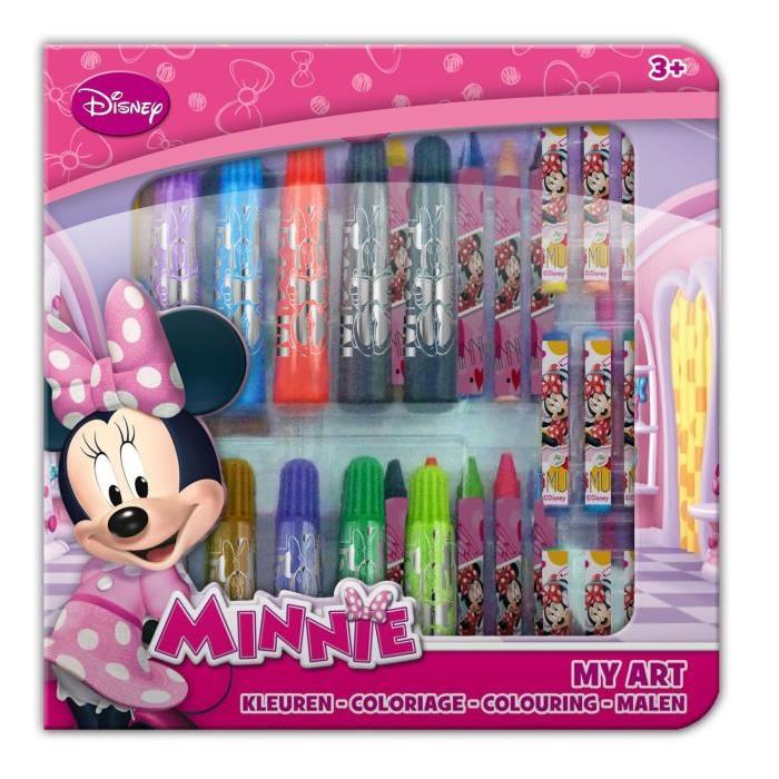 MINNIE Malette De Coloriage Transparente "My Art"