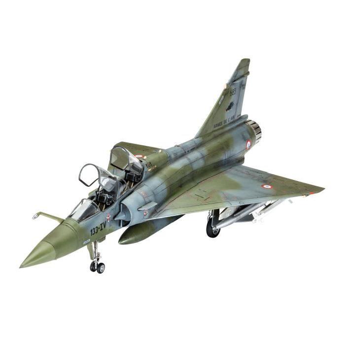 REVELL Model Set Mirage 2000D Maquette a Construire, a Coller et a Peindre, Avec Accessoires
