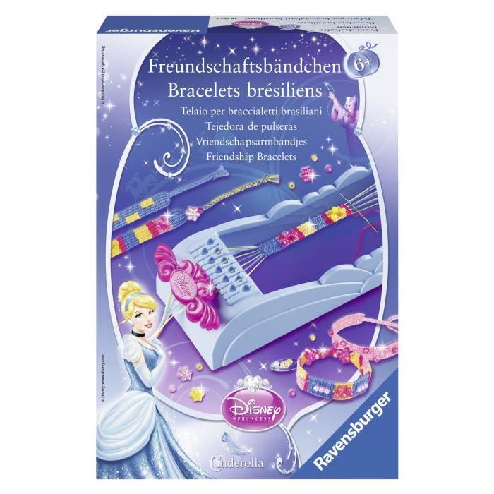 CENDRILLON / LA REINE DES NEIGES Lot Métier a Tisser + Bracelets