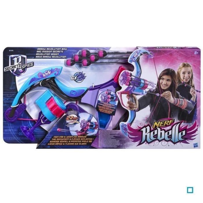 NERF REBELLE Jeu De Fléchettes - Arc Mission Secrete