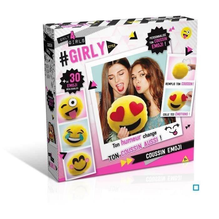 ONLY FOR GIRLS Coussin Emoji
