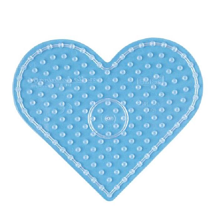 HAMA Plaque transparente coeur pour perles Maxi
