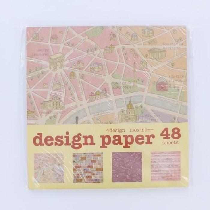 LA FOURMI Papier Origami - Dentelle - 48 Pieces