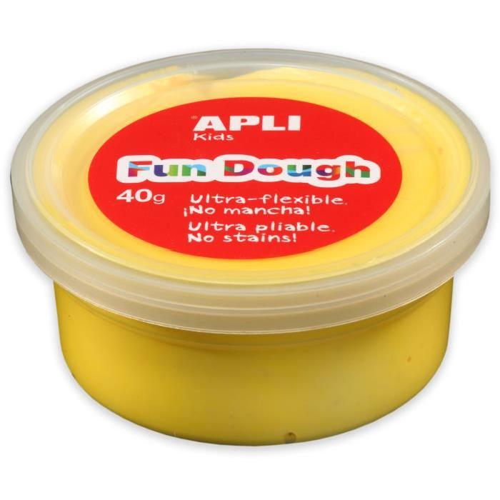 APLI Pâte a modeler Fun Dough - 40 g - Jaune
