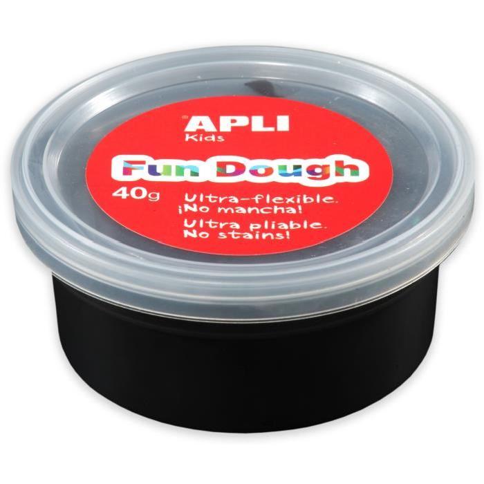 APLI Pâte a modeler Fun Dough - 40 g - Noir