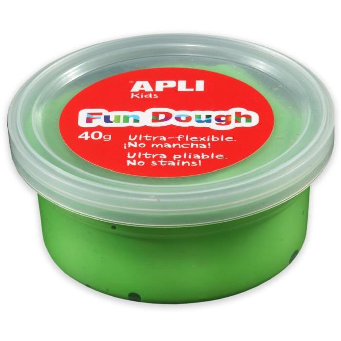 APLI Pâte a modeler Fun Dough - 40 g - Vert clair