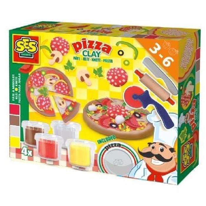 SES CREATIVE Pâte a modeler - Fabrication de pizzas