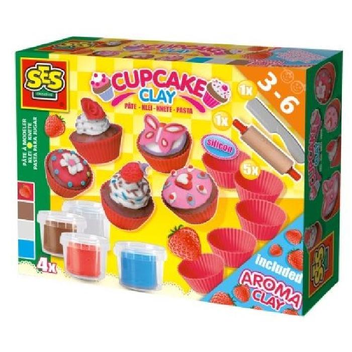 SES CREATIVE Set de pâtes a modeler - Cupcakes