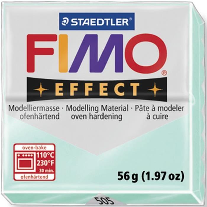 STAEDTLER Pâte a modeler a cuire Fimo Effect bloc 56 g menthe