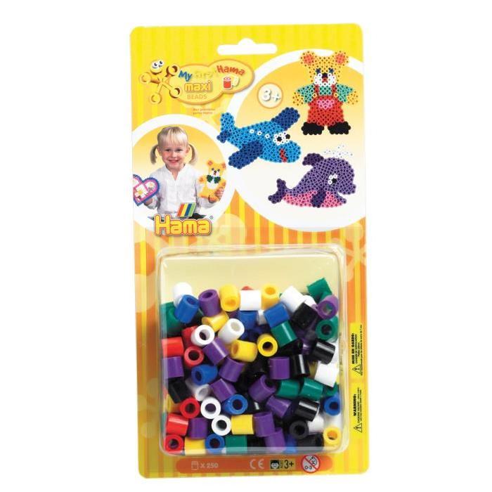 HAMA Maxi Blister 250 perles mélangées