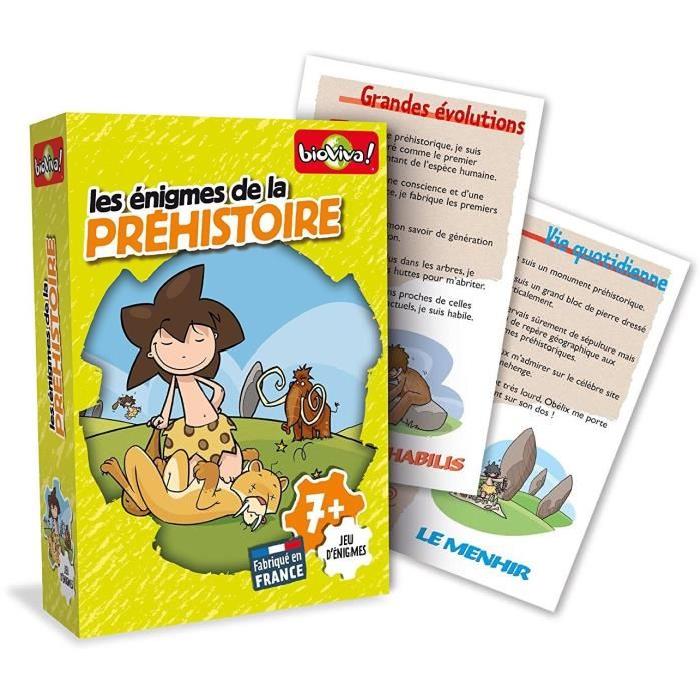 BIOVIVA EDITIONS Jeu Enigmes Préhistoire