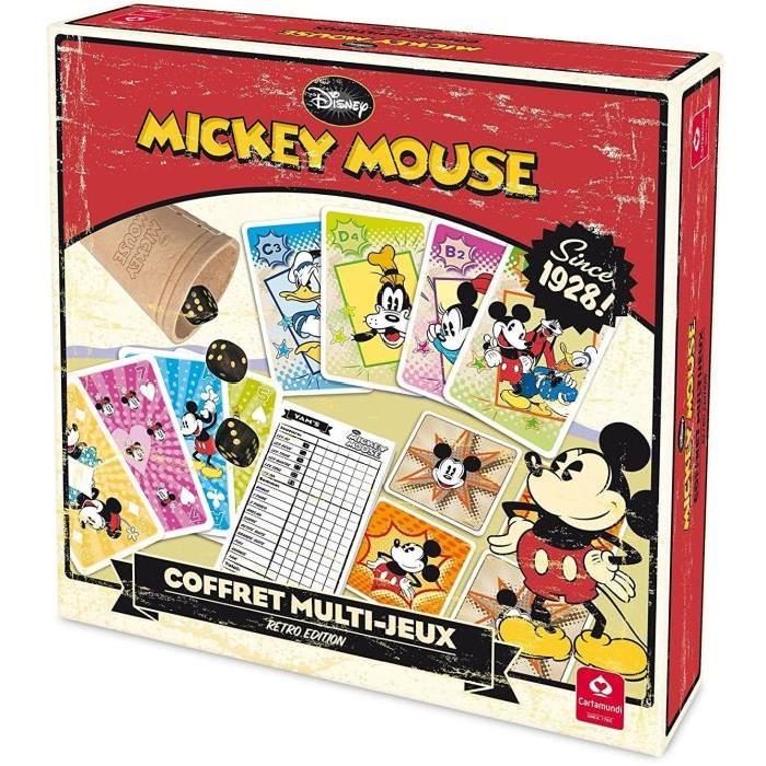 CARTAMUNDI Coffret Multi Jeux Mickey Rétro