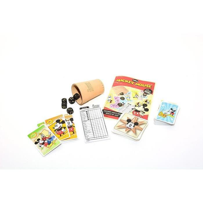 CARTAMUNDI Coffret Multi Jeux Mickey Rétro