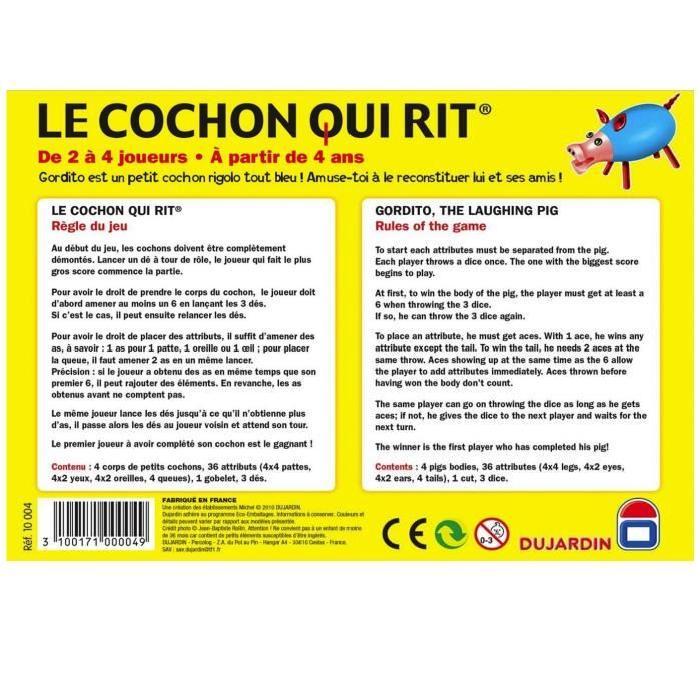 DUJARDIN - Cochon qui rit par 4 - Jeu de société