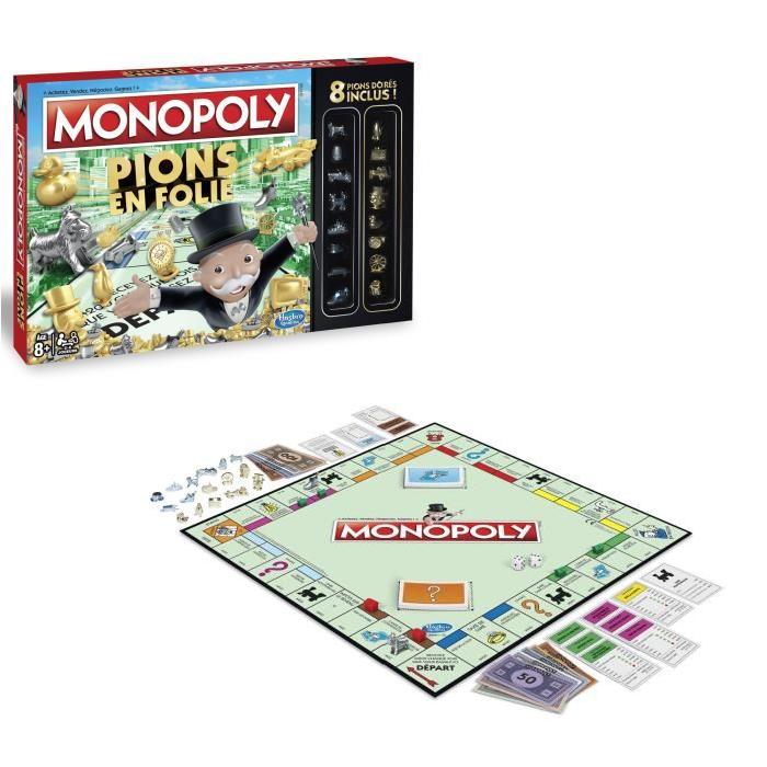 MONOPOLY Pions en Folie - 100 pions en or a gagner !