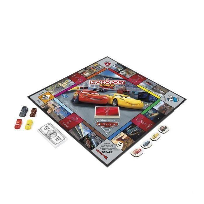 MONOPOLY - Jeu pour enfant CARS 3