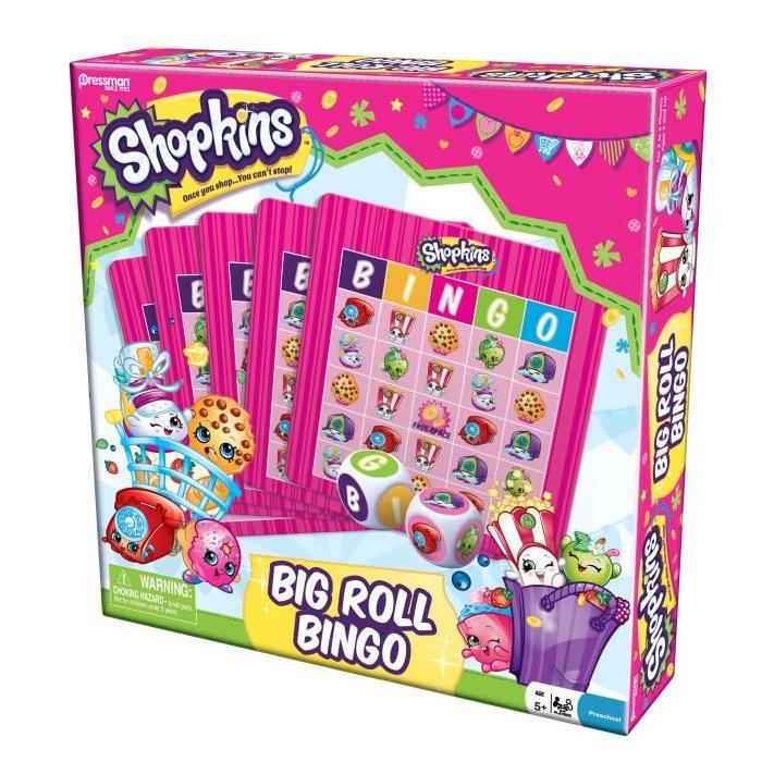 SHOPKINS Jeu Shopkins Big Roll Bingo