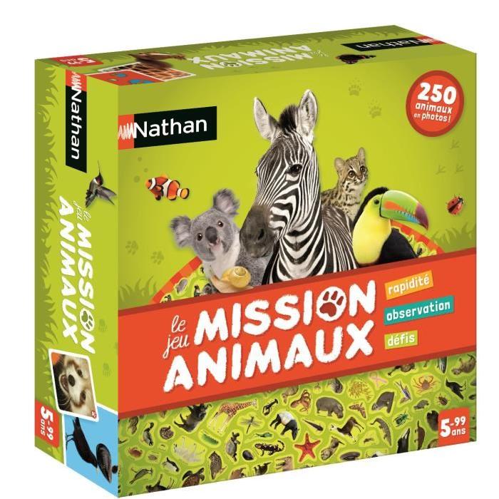 NATHAN Jeu de Société Mission Animaux