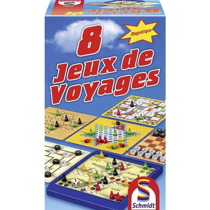 SCHMIDT AND SPIELE Coffret de jeux -  8 Jeux de voyage