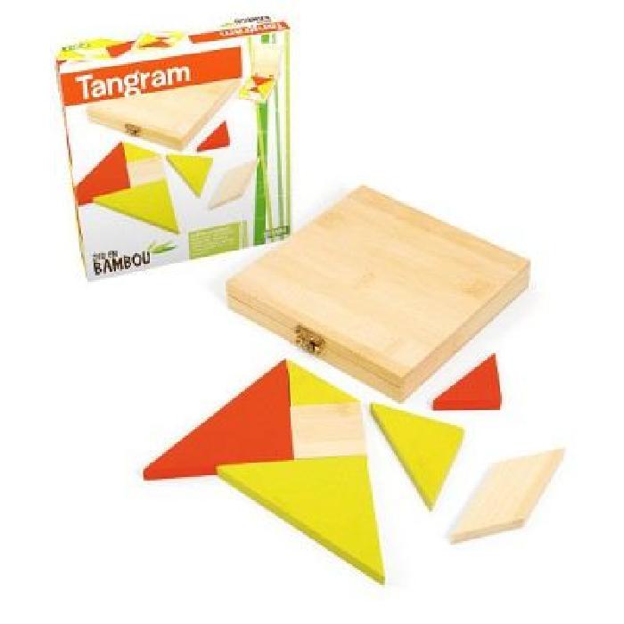 L'ARBRE A JOUER Tangram - Coffret bambou - 16 cm