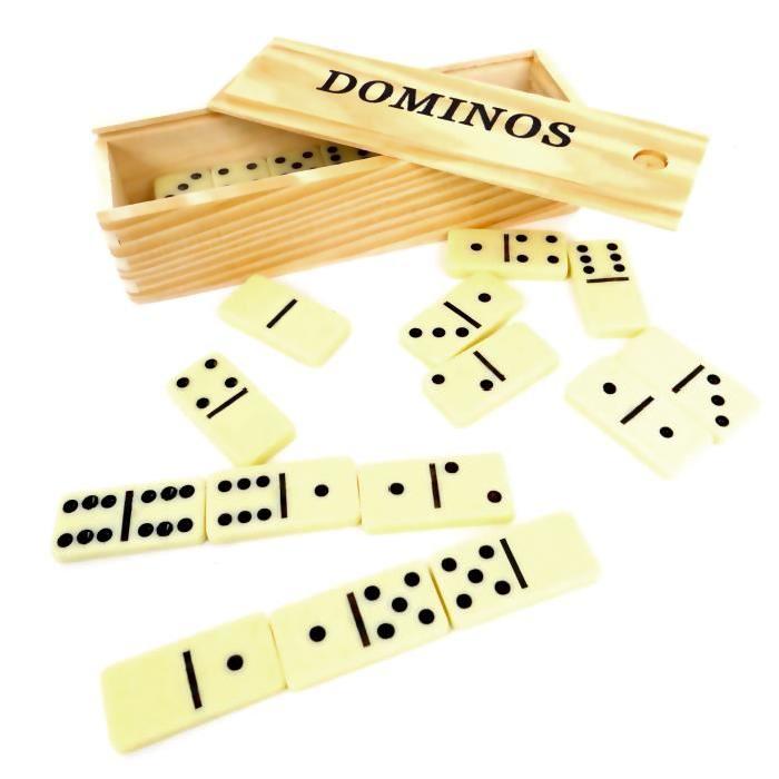 COFALU KIM'PLAY  Jeu Dominos Boite Bois