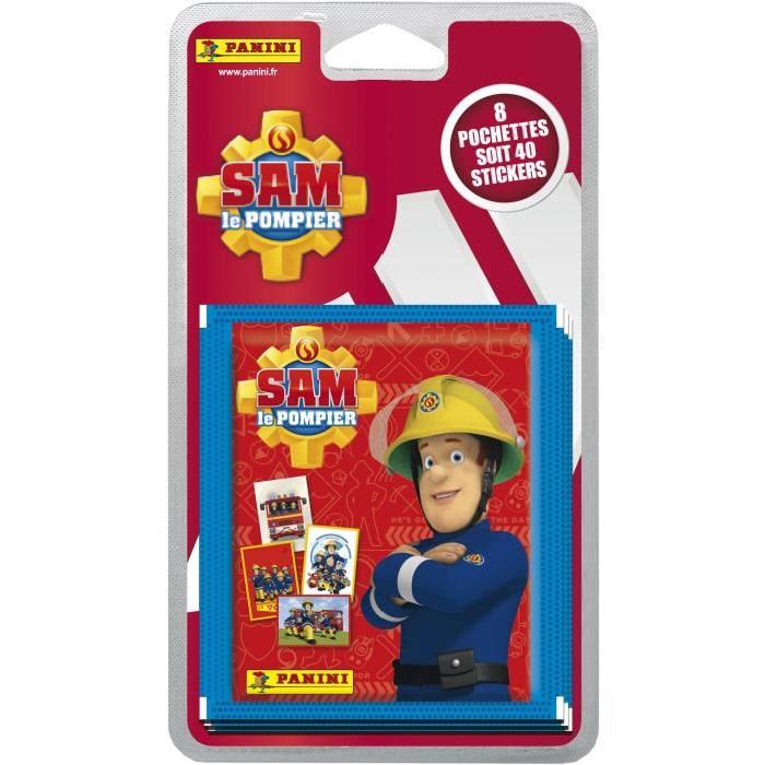 PANINI Blister de 8 pochettes de 5 stickers Sam Le Pompier