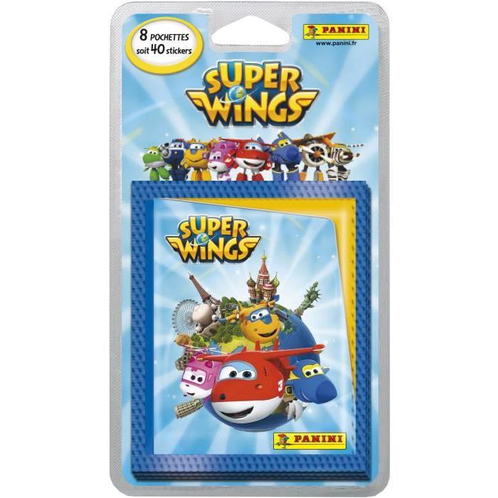 PANINI Blister de 8 pochettes de 5 stickers Super Wings