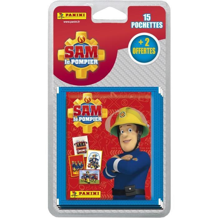PANINI Blisterde 15 pochettes de 5 stickers + 2 offertes Sam Le Pompier