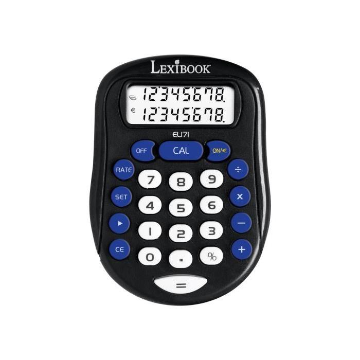 Lexibook - Calculatrice de poche Euro