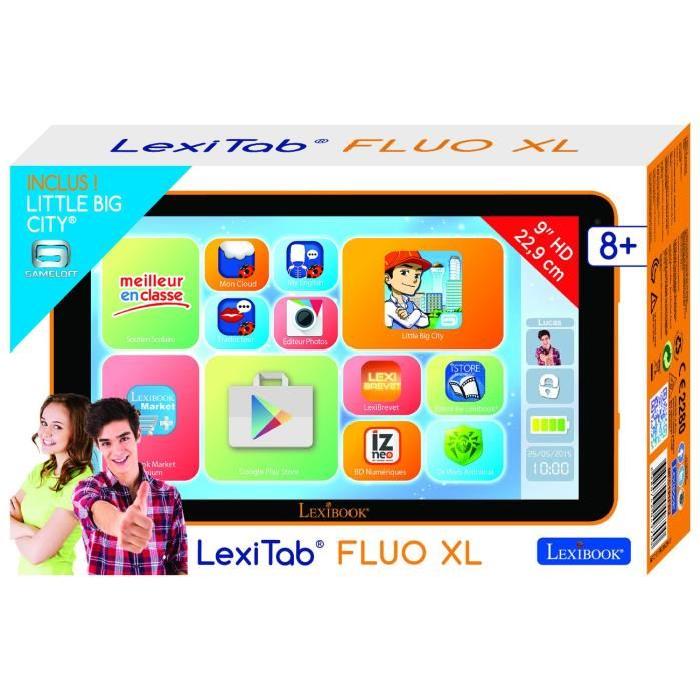 LEXIBOOK Tablette Enfant Fluo XL 9"