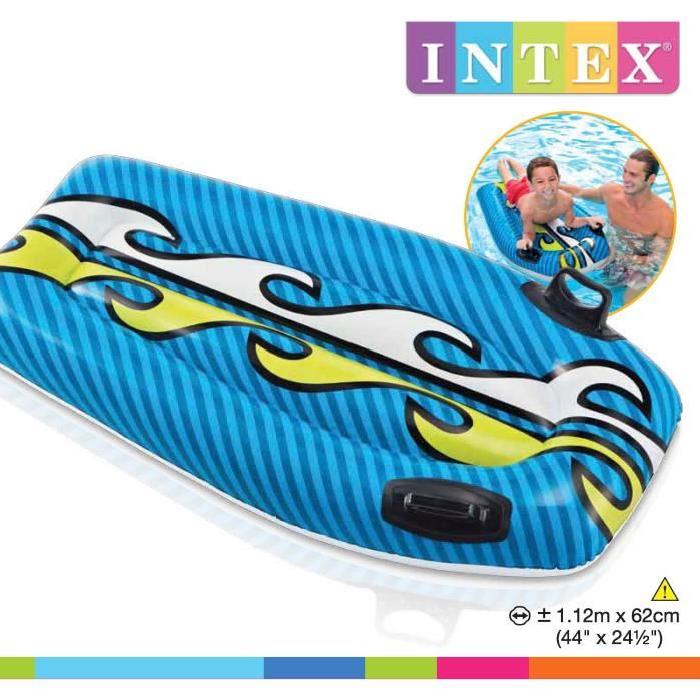 INTEX Planche de surf Bodyboard Gonflable enfant (couleur aléatoire)